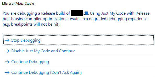 loi-you-are-debugging-a-release-build-of-dll-visual-studio-2015.jpg